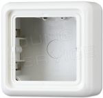 CD581AWW Коробка накладная  с рамкой, 1-кратная, белая