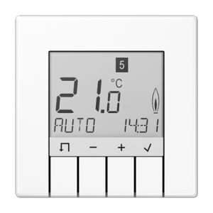 Комнатный контроллер с дисплеем «универсальный», белый, TRUDLS231WW