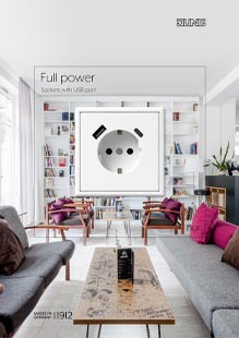 Sockets with USB port
