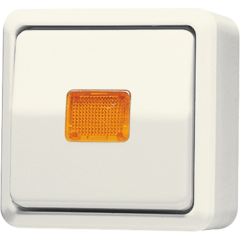 606KOA Выключатель контрольный для накладного монтажа универсальный; слоновая кость