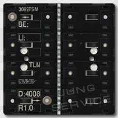 3092TSM KNX кнопочный модуль с интегрированным шинным сопряжением стандарт 2 группы