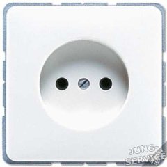 511UZV Штепсельная розетка  без заземления; слоновая кость