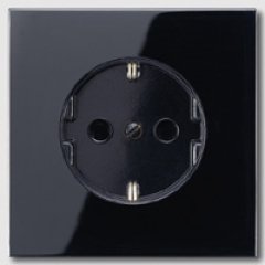 LS520SW Штепсельная розетка SCHUKO 16A, 250V ; черная