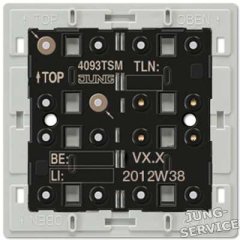 4093TSM KNX кнопочный модуль с интегрированным шинным сопряжением, универсальный, 1-4 группы