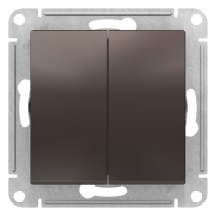 ATN000665 - AtlasDesign 2-клавишный ПЕРЕКЛЮЧАТЕЛЬ, схема 6, 10АХ, механизм, МОККО