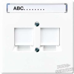 LS969-2NWE Крышка для модульных штекерных гнезд AMP  3 категории; слоновая кость
