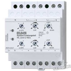 WL2200-2REG Системное исполнительное двухканальное устройство (максимум - для 16-ти датчиков), 4TE