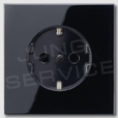 LS520KISW Штепсельная розетка SCHUKO 16A, 250V  с защитой от детей; черная