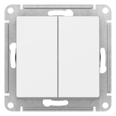 ATN000151 - AtlasDesign 2-клавишный ВЫКЛЮЧАТЕЛЬ, схема 5, 10АХ, механизм, БЕЛЫЙ