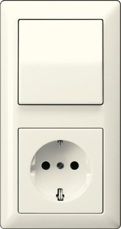 A520 Штепсельная розетка SCHUKO 16A 250V  слоновая кость