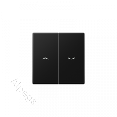 A500 Клавиша 2-ная со стрелками вверх/вниз, цвет матовый черный A595PSWM