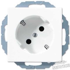 A520-45 Штепсельная розетка SCHUKO 16A 250V  ; угол наклона 45 °; слоновая кость