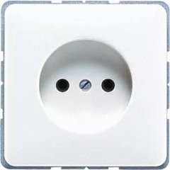 CD511WW Розетка 10A 250V / 16A 250V   2-х полюсная, без заземления; белая