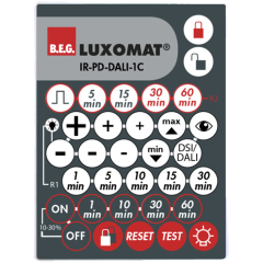 IR-PD-DALI-1C, Инфракрасный пульт дистанционного управления IR-PD-DALI-1C для датчиков PD2-M-DALI/DSI-1C, PD2-M-DALI/DSI-HVAC, PD4-M-DALI/DSI-1C, PD4-M-DALI/DSI-HVAC