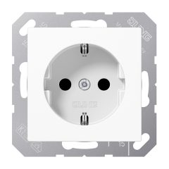 ABA1520KIWW Штепсельная розетка SCHUKO 16A 250V  с защитой от детей; белая