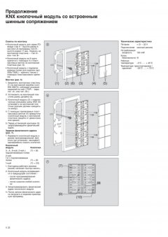 3092TSM KNX кнопочный модуль с интегрированным шинным сопряжением стандарт 2 группы