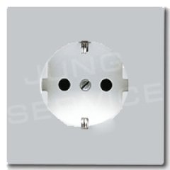 LS520KILG Штепсельная розетка SCHUKO 16A, 250V  с защитой от детей; светло-серая