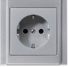 A520AL Штепсельная розетка SCHUKO 16A 250V ; алюминий