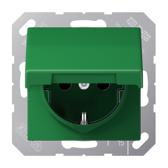 SCHUKO розетка с крышкой