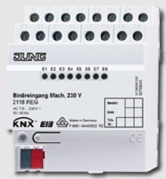 2118REG KNX/EIB-ввод бинарный; 8 входов