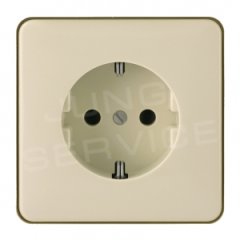 520ZBF Штепсельная розетка SCHUKO 16A 250V ; слоновая кость