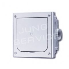 1632 Пустой корпус для установки розеток в пол; серый