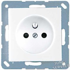 A521 Штепсельная розетка SCHUKO 16A, 250V ; слоновая кость