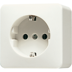 321A Розетка с заземлением 16А 250V  накладного монтажа; слоновая кость