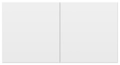 ATN000128 - AtlasDesign РОЗЕТКА двойная с заземлением со шторками и сдвижной крышкой, 16А, в сборе, БЕЛЫЙ