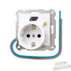 A520.30AL Штепсельная розетка FI-SCHUKO 16A 250V ; алюминий