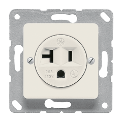 121-20 Штепсельная розетка американской системы (NEMA); 20А, слоновая кость