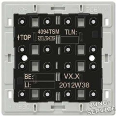 4094TSM KNX кнопочный модуль с интегрированным шинным сопряжением, универсальный, 1-4 группы