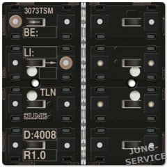 3073TSM KNX кнопочный модуль с интегрированным шинным сопряжением стандарт 3 группы