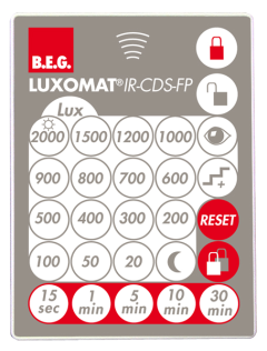 IR-CdS-FP - Инфракрасный пульт дистанционного управления для сумеречного выключателя CdS-FC