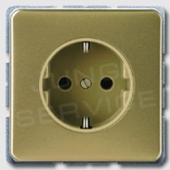 CD520GB Штепсельная розетка SCHUKO 16A 250V ; золотая бронза