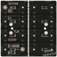 3072TSM KNX кнопочный модуль с интегрированным шинным сопряжением стандарт 2 группы