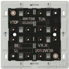 4091TSM KNX кнопочный модуль с интегрированным шинным сопряжением, универсальный, 1-4 группы
