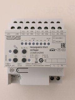 KNX регулятор отопления, 6 каналов с регулятором, 2336REGHZRHE