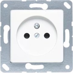 121FKIWW Штепсельная розетка франко-бельгийского стандарта 16A 250V  ; белая