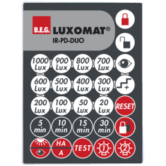 IR-PD-DUO, Инфракрасный пульт дистанционного управления для датчиков PD4-M-2C-DUO, B.E.G.
