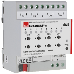 SBA4-230 / 10 / H / KNX REG, актуатор жалюзи системы KNX, B.E.G.