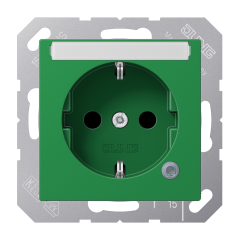 SCHUKO розетка с полем для надписи 6x46 мм