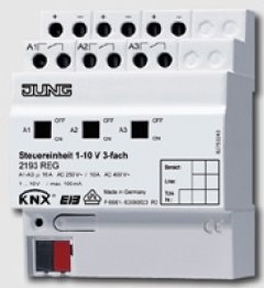 2193REG KNX/EIB-модуль управляющий, 1-10 V, тройной