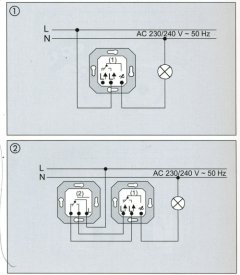244EX Диммер роторный для ламп накаливания