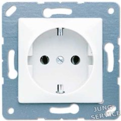 CD120GR Штепсельная розетка SCHUKO 16A 250V  серая