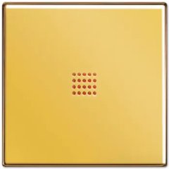 LS990KO2GGO Клавиша с перфорированным окошком для выключателя и кнопки с подсветкой, золото