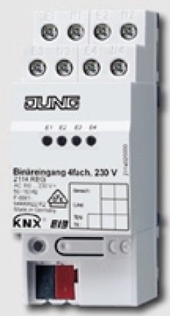 2114REG KNX/EIB-ввод бинарный; 4 входа