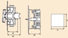 EP421 Штепсельная розетка SCHUKO 16A 250V  с заземлением; слоновая кость