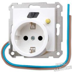 AS520.30WW FI-SCHUKO-розетка 16A 250V ; белая