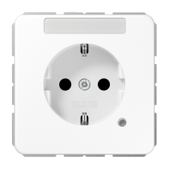 SCHUKO-розетка с полем для надписи и индикатором, CD1520BFNAKOWW